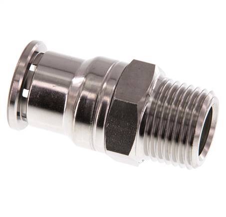 16mm x R1/2'' RVS Insteekfitting Buitendraad FKM