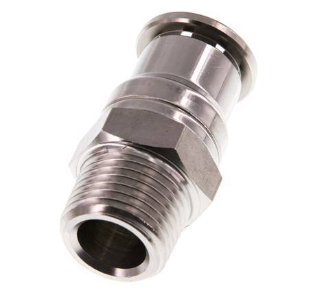 16mm x R1/2'' RVS Insteekfitting Buitendraad FKM