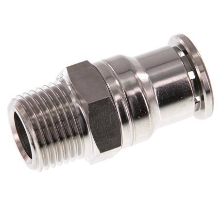 16mm x R1/2'' RVS Insteekfitting Buitendraad FKM