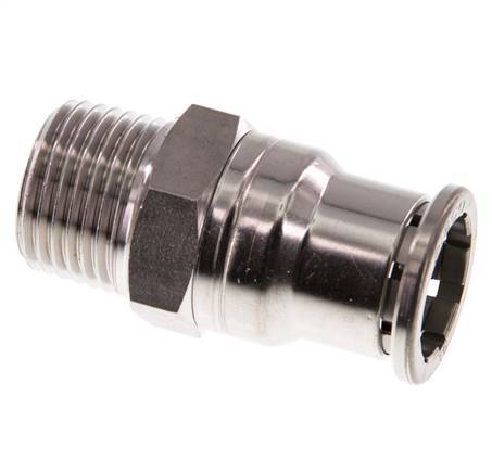 16mm x R1/2'' RVS Insteekfitting Buitendraad FKM