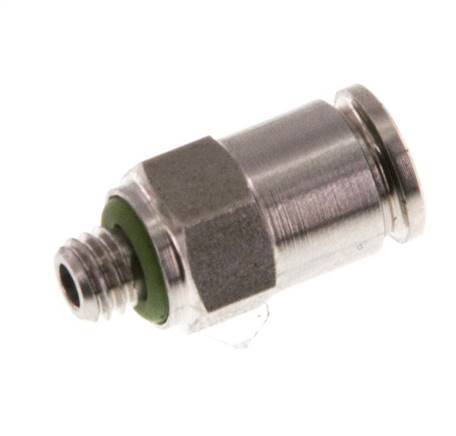 4mm x M 5 RVS Insteekfitting Buitendraad FKM