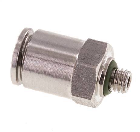 6mm x M 5 RVS Insteekfitting Buitendraad FKM