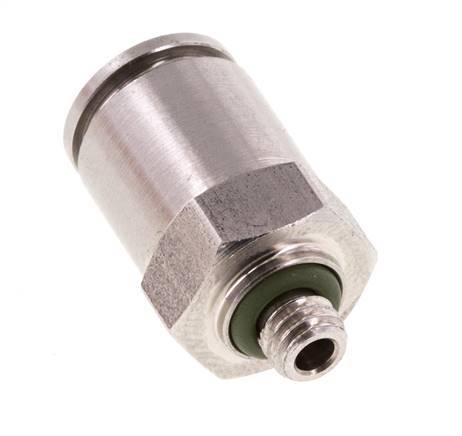 6mm x M 5 RVS Insteekfitting Buitendraad FKM