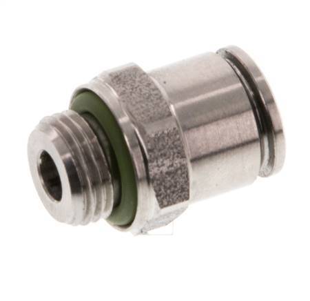 6mm x G1/8'' RVS Insteekfitting Buitendraad FKM