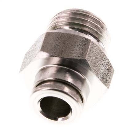 6mm x G1/4'' RVS Insteekfitting Buitendraad FKM