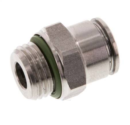 8mm x G1/4'' RVS Insteekfitting Buitendraad FKM