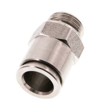 10mm x G1/4'' RVS Insteekfitting Buitendraad FKM