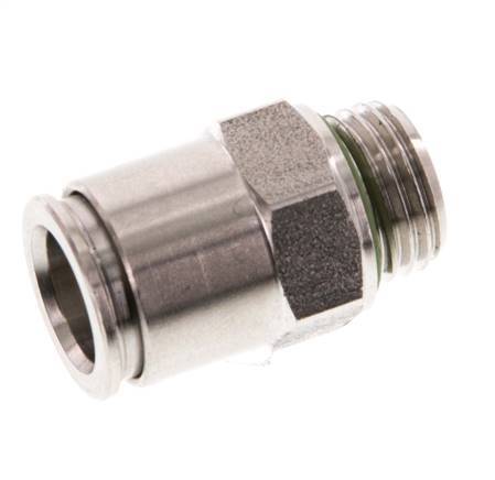 10mm x G1/4'' RVS Insteekfitting Buitendraad FKM