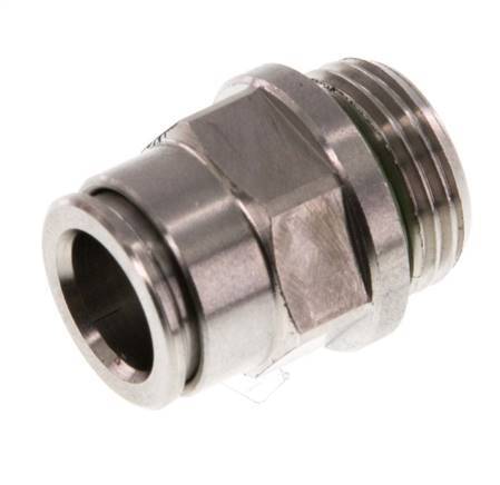 10mm x G3/8'' RVS Insteekfitting Buitendraad FKM