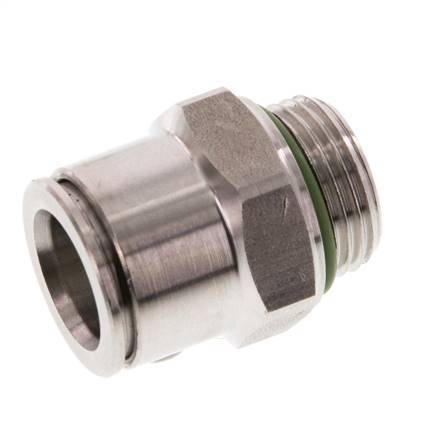12mm x G3/8'' RVS Insteekfitting Buitendraad FKM