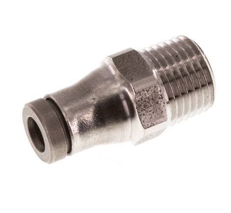 4mm x 1/8'' NPT RVS Insteekfitting Buitendraad FKM