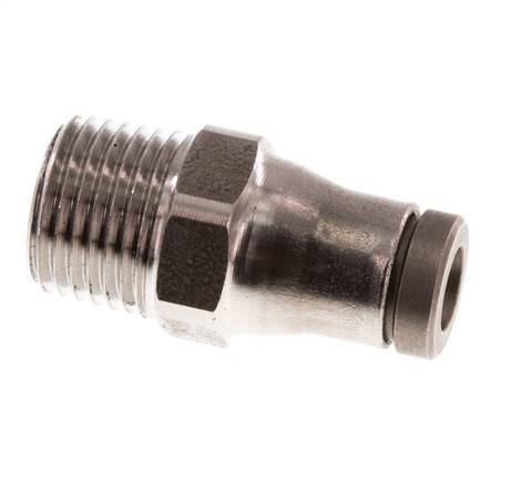 4mm x 1/8'' NPT RVS Insteekfitting Buitendraad FKM