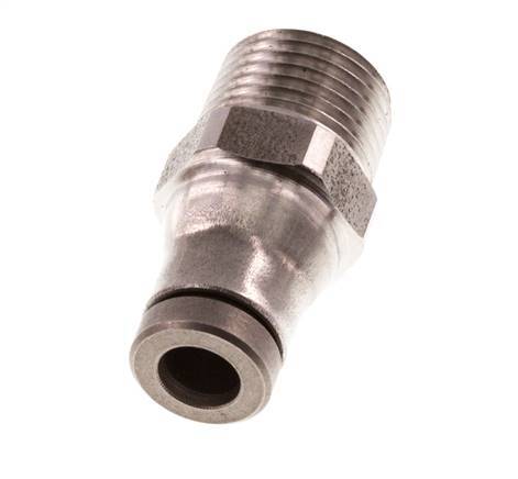 4mm x 1/8'' NPT RVS Insteekfitting Buitendraad FKM