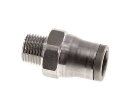 8mm x 1/8'' NPT RVS Insteekfitting Buitendraad FKM