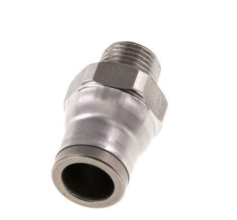 8mm x 1/8'' NPT RVS Insteekfitting Buitendraad FKM