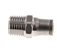 6mm x 1/4'' NPT RVS Insteekfitting Buitendraad FKM