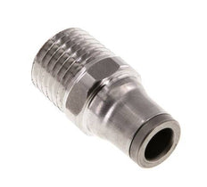 6mm x 1/4'' NPT RVS Insteekfitting Buitendraad FKM