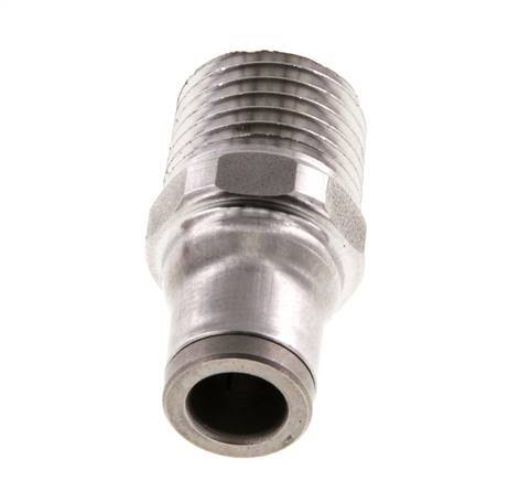 6mm x 1/4'' NPT RVS Insteekfitting Buitendraad FKM