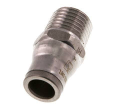 8mm x 1/4'' NPT RVS Insteekfitting Buitendraad FKM