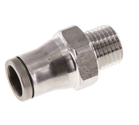 10mm x 1/4'' NPT RVS Insteekfitting Buitendraad FKM