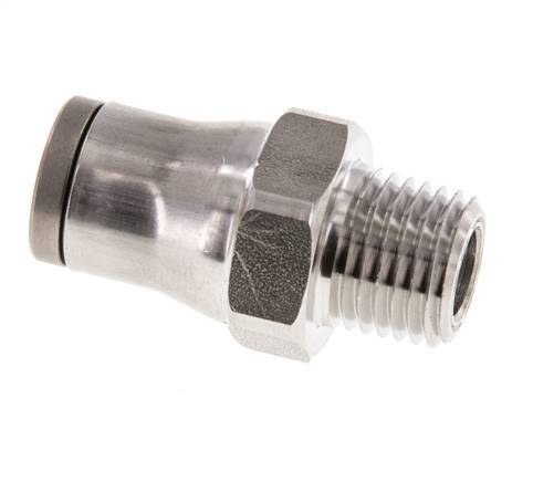 10mm x 1/4'' NPT RVS Insteekfitting Buitendraad FKM