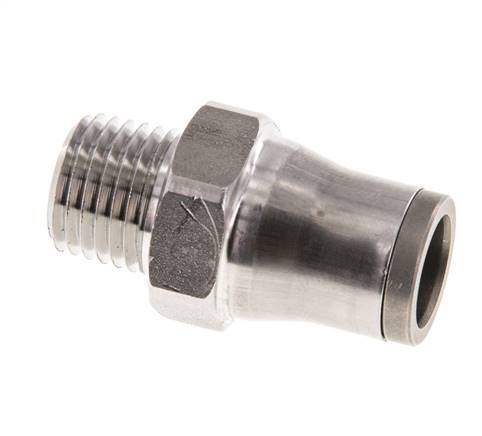 10mm x 1/4'' NPT RVS Insteekfitting Buitendraad FKM