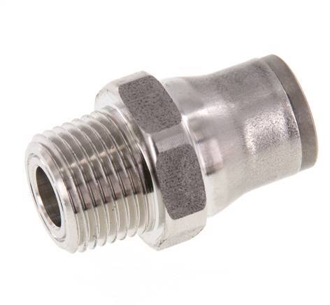 12mm x 3/8'' NPT RVS Insteekfitting Buitendraad FKM