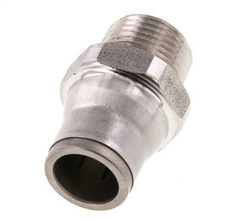 12mm x 3/8'' NPT RVS Insteekfitting Buitendraad FKM