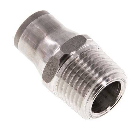 12mm x 1/2'' NPT RVS Insteekfitting Buitendraad FKM