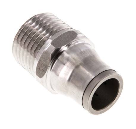 12mm x 1/2'' NPT RVS Insteekfitting Buitendraad FKM