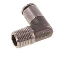 4mm x R1/8'' 90 graden L-verbinding RVS Insteekfitting Buitendraad FKM