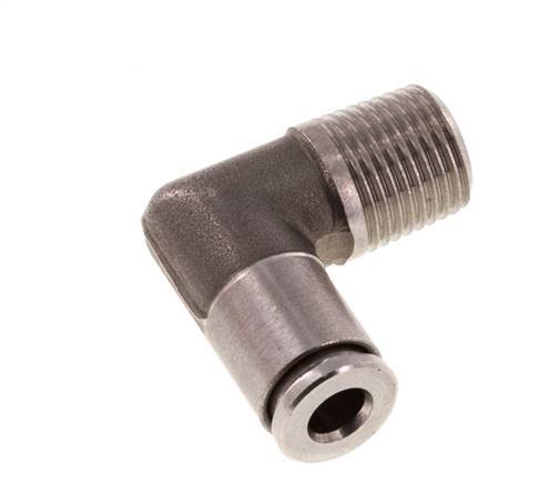 4mm x R1/8'' 90 graden L-verbinding RVS Insteekfitting Buitendraad FKM
