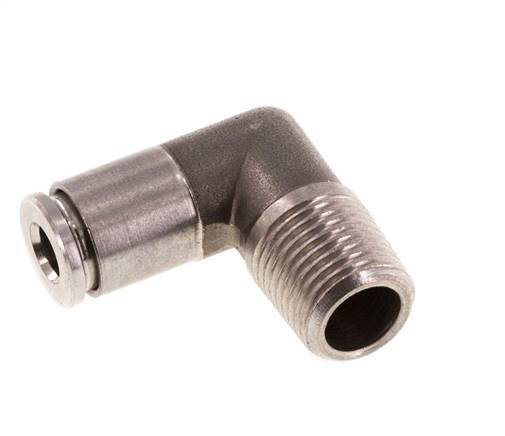 4mm x R1/8'' 90 graden L-verbinding RVS Insteekfitting Buitendraad FKM