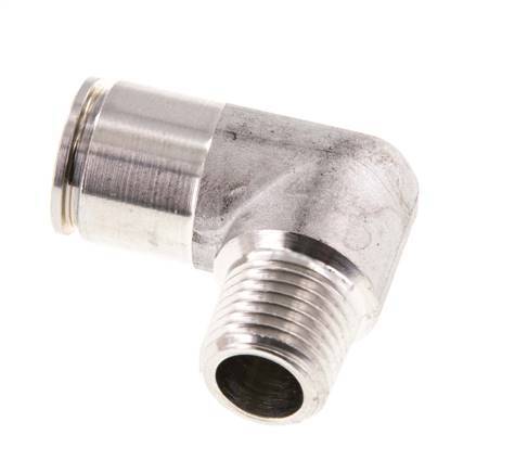 10mm x R1/4'' 90 graden L-verbinding RVS Insteekfitting Buitendraad FKM