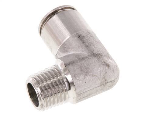 10mm x R1/4'' 90 graden L-verbinding RVS Insteekfitting Buitendraad FKM