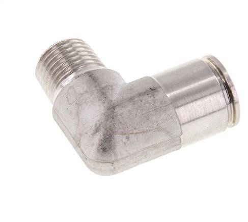 10mm x R1/4'' 90 graden L-verbinding RVS Insteekfitting Buitendraad FKM