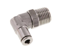 4mm x R1/4'' 90 graden L-verbinding RVS Insteekfitting Buitendraad Draaibaar FKM