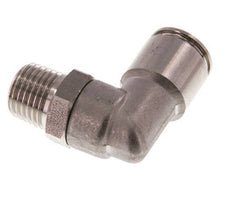 10mm x R1/4'' 90 graden L-verbinding RVS Insteekfitting Buitendraad Draaibaar FKM
