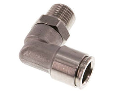 10mm x R1/4'' 90 graden L-verbinding RVS Insteekfitting Buitendraad Draaibaar FKM