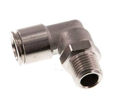 10mm x R1/4'' 90 graden L-verbinding RVS Insteekfitting Buitendraad Draaibaar FKM