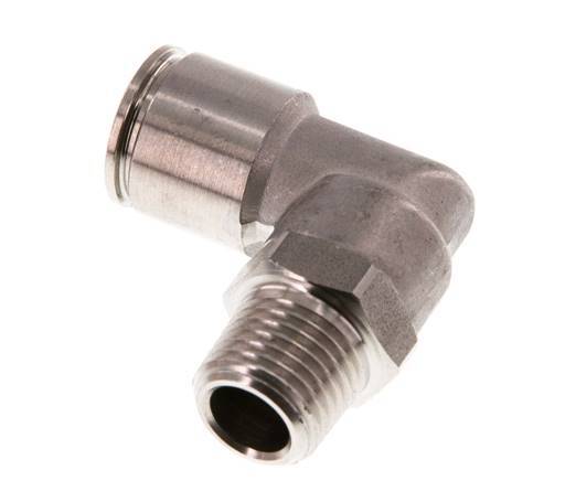 10mm x R1/4'' 90 graden L-verbinding RVS Insteekfitting Buitendraad Draaibaar FKM