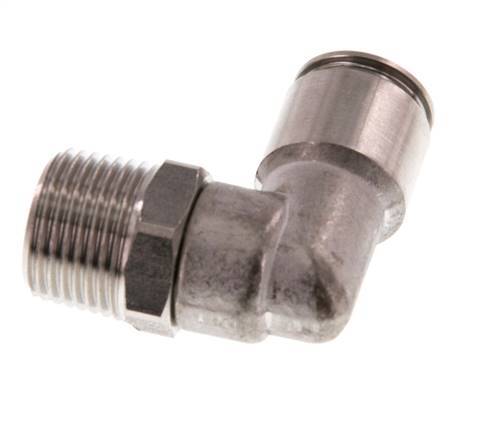 10mm x R3/8'' 90 graden L-verbinding RVS Insteekfitting Buitendraad Draaibaar FKM
