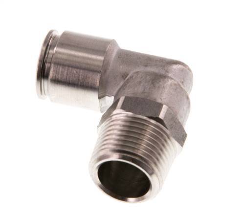10mm x R3/8'' 90 graden L-verbinding RVS Insteekfitting Buitendraad Draaibaar FKM