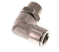 12mm x R3/8'' 90 graden L-verbinding RVS Insteekfitting Buitendraad Draaibaar FKM