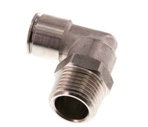 12mm x R1/2'' 90 graden L-verbinding RVS Insteekfitting Buitendraad Draaibaar FKM