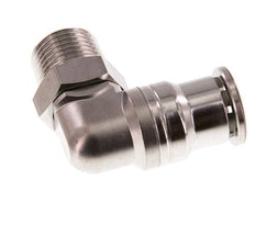 16mm x R1/2'' 90 graden L-verbinding RVS Insteekfitting Buitendraad Draaibaar FKM