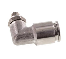 6mm x M 5 90 graden L-verbinding RVS Insteekfitting Buitendraad Draaibaar FKM