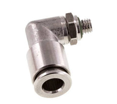 6mm x M 5 90 graden L-verbinding RVS Insteekfitting Buitendraad Draaibaar FKM