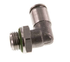 4mm x G1/8'' 90 graden L-verbinding RVS Insteekfitting Buitendraad Draaibaar FKM