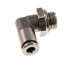 4mm x G1/8'' 90 graden L-verbinding RVS Insteekfitting Buitendraad Draaibaar FKM